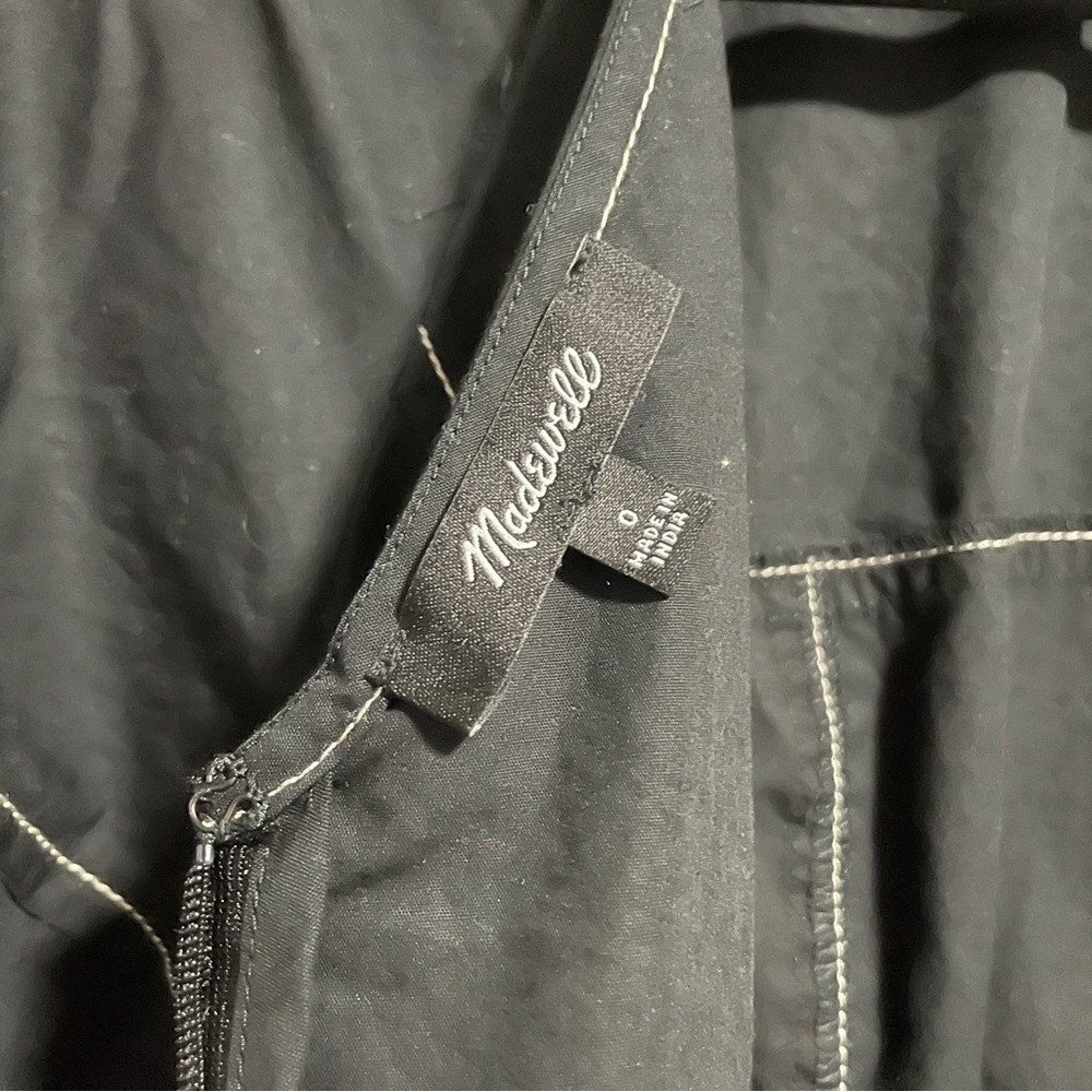 MADEWELL Puff-Sleeve Drop-Waist Midi Dress - Picture 11 of 12